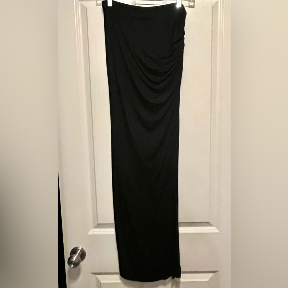 NWOT Black Strapless Maxi Dress/Skirt - Size XS
